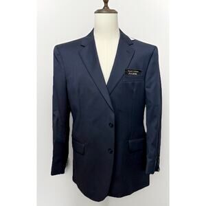 NWT Jos. A. Bank 100% Wool Blazer 42R Navy Blue Executive Suit Jacket MSRP $600
